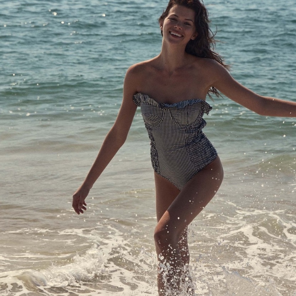 Doen Playa Gingham Swimsuit size M